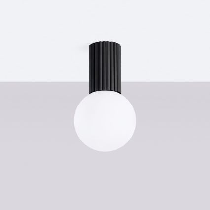 Loftlampe til badeværelse HALO 1xG9/8W/230V diameter 12 cm IP44 sort