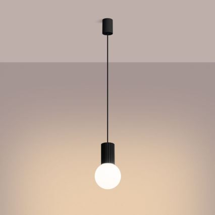 Pendel HALO 1xG9/8W/230V diameter 12 cm sort