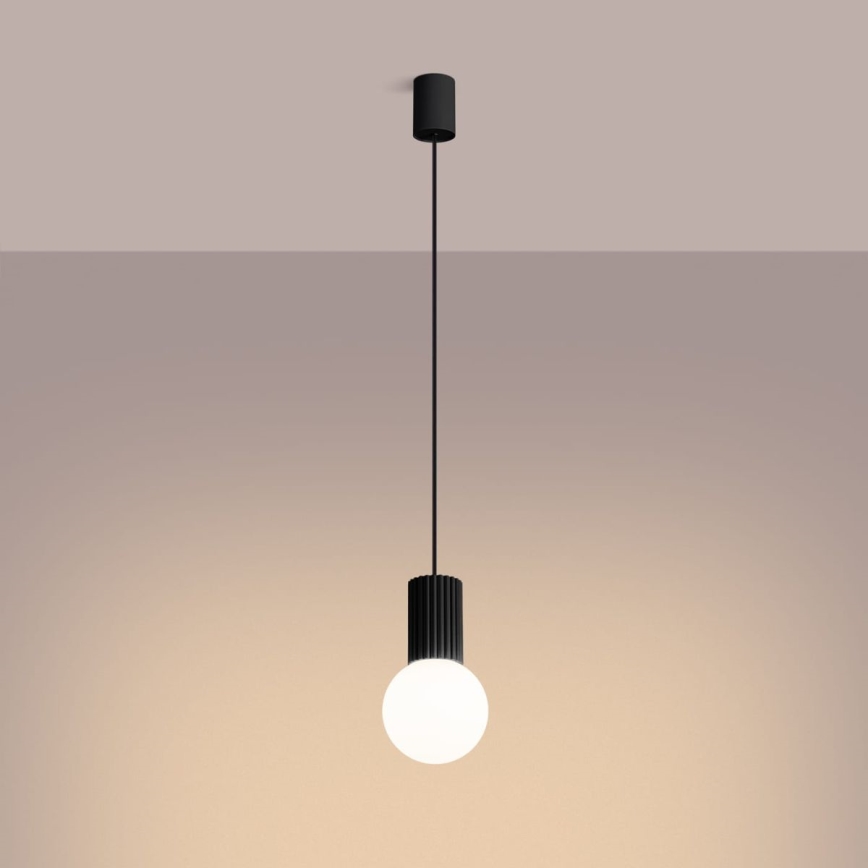 Pendel HALO 1xG9/8W/230V diameter 12 cm sort