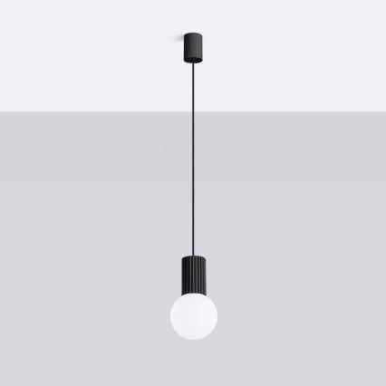 Pendel HALO 1xG9/8W/230V diameter 12 cm sort