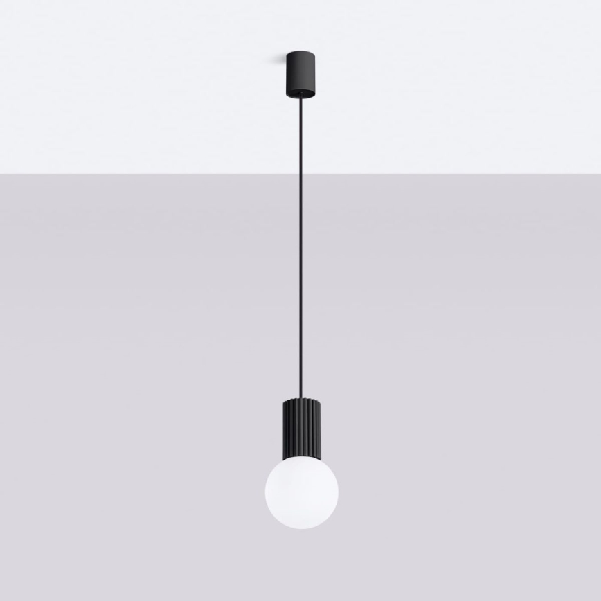 Pendel HALO 1xG9/8W/230V diameter 12 cm sort