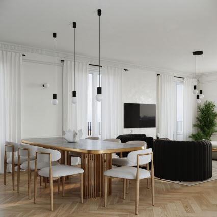 Bordlampe HALO 1xG9/8W/230V diameter 12 cm sort