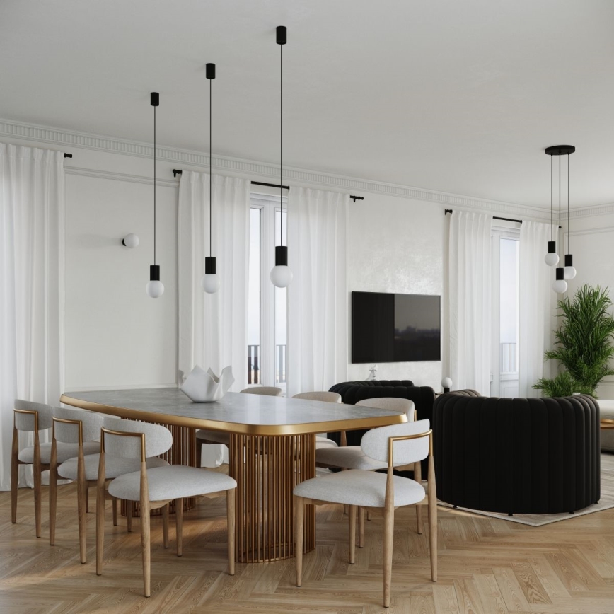 Bordlampe HALO 1xG9/8W/230V diameter 12 cm sort