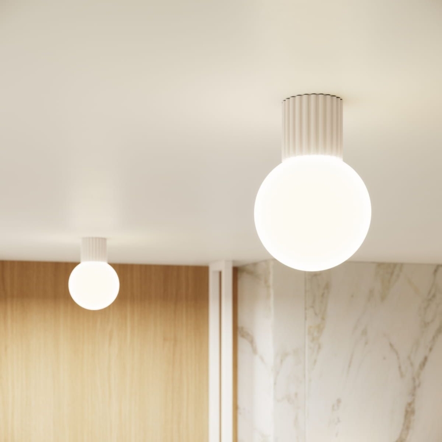 Loftlampe til badeværelse HALO 1xG9/8W/230V diameter 12 cm IP44 cremefarvet