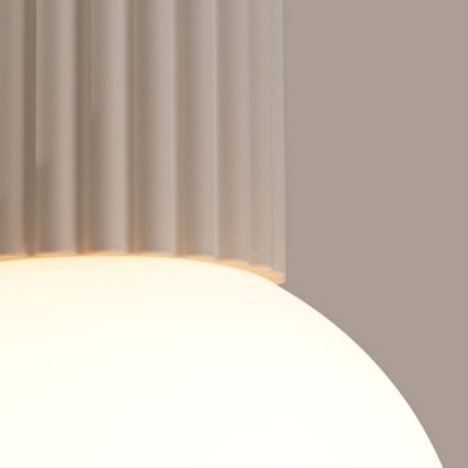 Loftlampe til badeværelse HALO 1xG9/8W/230V diameter 12 cm IP44 cremefarvet