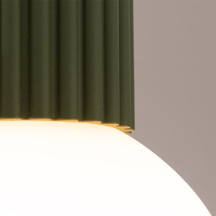 Loftlampe til badeværelse HALO 1xG9/8W/230V diameter 12 cm IP44 grøn