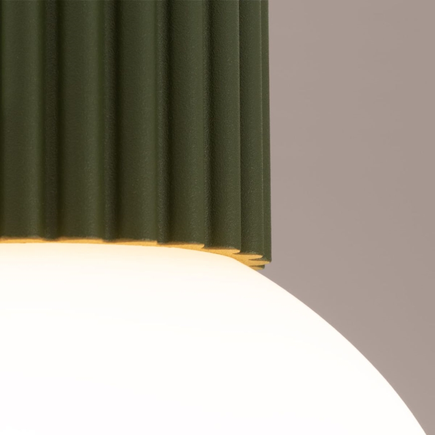Loftlampe til badeværelse HALO 1xG9/8W/230V diameter 12 cm IP44 grøn