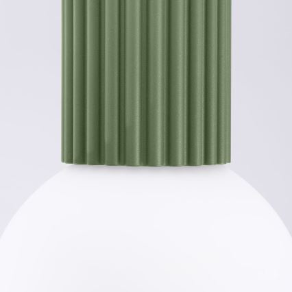 Loftlampe til badeværelse HALO 1xG9/8W/230V diameter 12 cm IP44 grøn