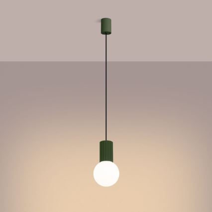 Pendel HALO 1xG9/8W/230V diameter 12 cm grøn