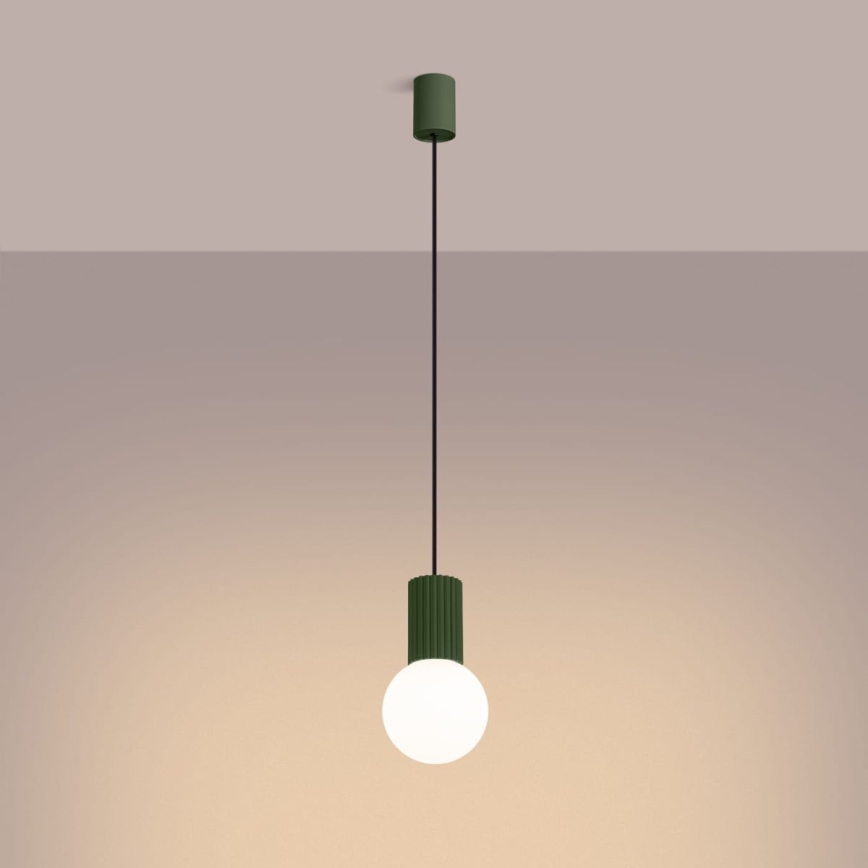 Pendel HALO 1xG9/8W/230V diameter 12 cm grøn