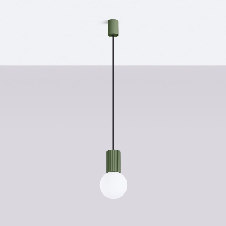 Pendel HALO 1xG9/8W/230V diameter 12 cm grøn