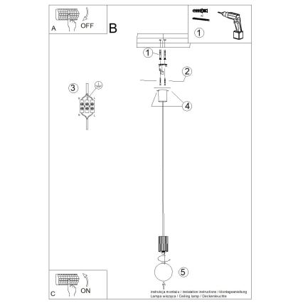 Pendel HALO 1xG9/8W/230V diameter 12 cm grøn