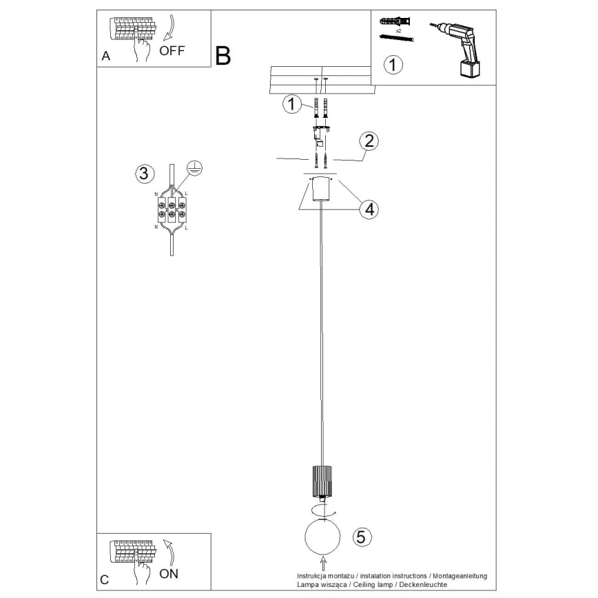 Pendel HALO 1xG9/8W/230V diameter 12 cm grøn