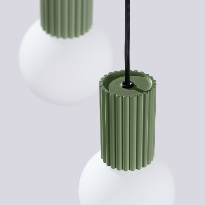 Pendel HALO 3xG9/8W/230V diameter 25 cm grøn