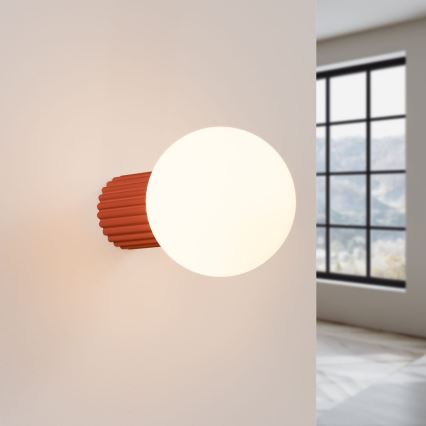 Væglampe til badeværelse HALO 1xG9/8W/230V diameter 12 cm IP44 orange