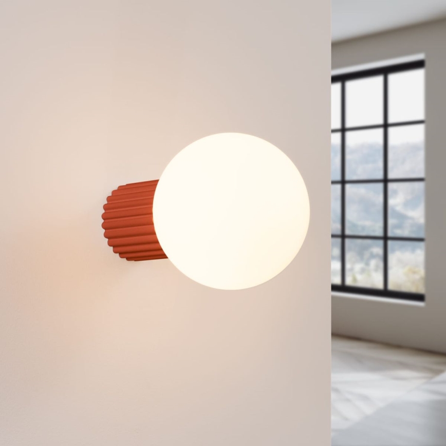 Væglampe til badeværelse HALO 1xG9/8W/230V diameter 12 cm IP44 orange