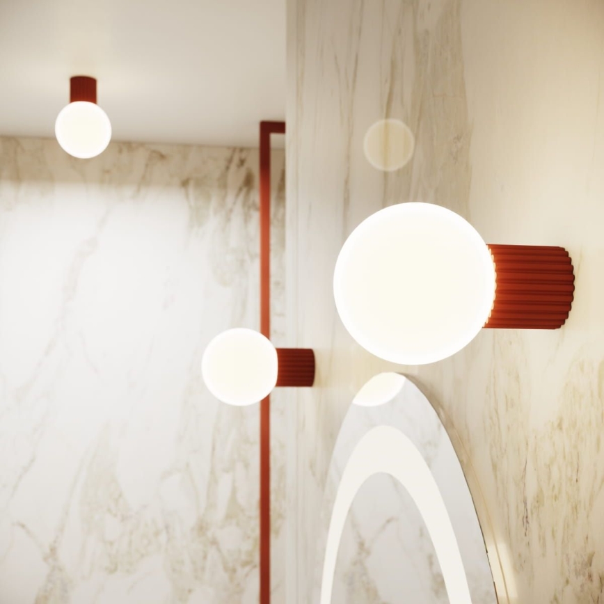 Væglampe til badeværelse HALO 1xG9/8W/230V diameter 12 cm IP44 orange
