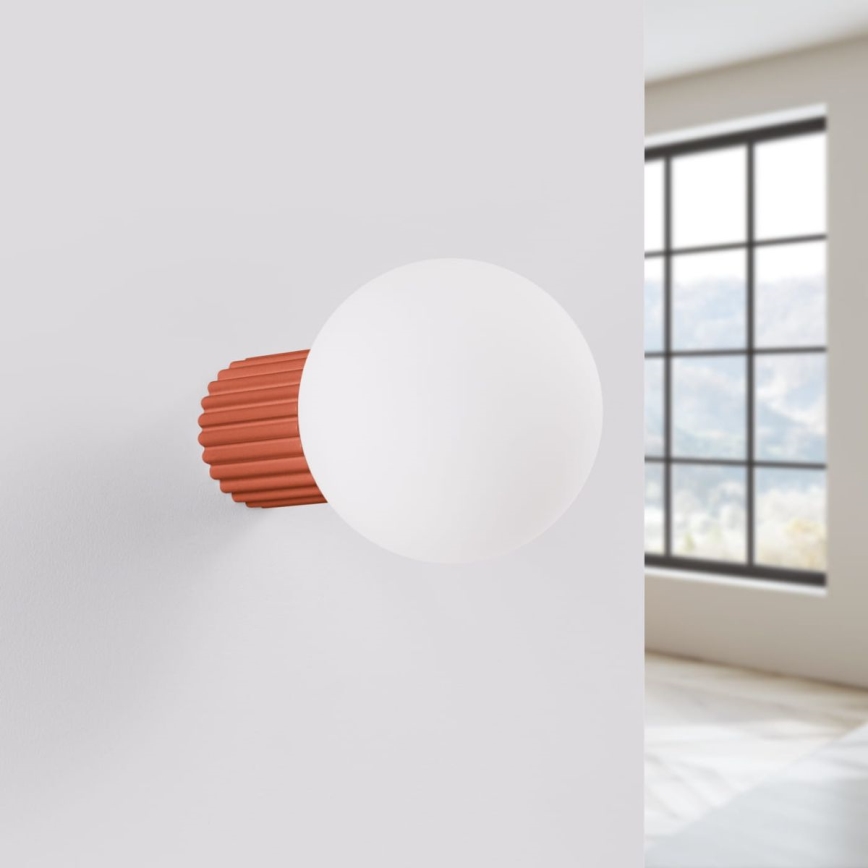 Væglampe til badeværelse HALO 1xG9/8W/230V diameter 12 cm IP44 orange