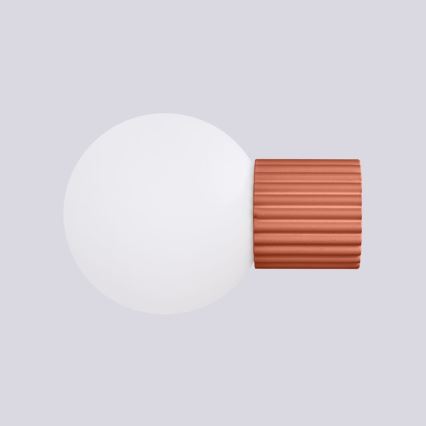 Væglampe til badeværelse HALO 1xG9/8W/230V diameter 12 cm IP44 orange