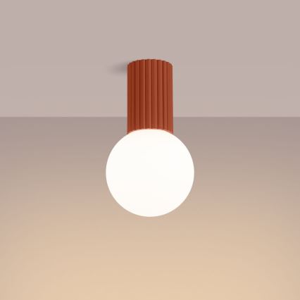 Loftlampe til badeværelse HALO 1xG9/8W/230V diameter 12 cm IP44 orange