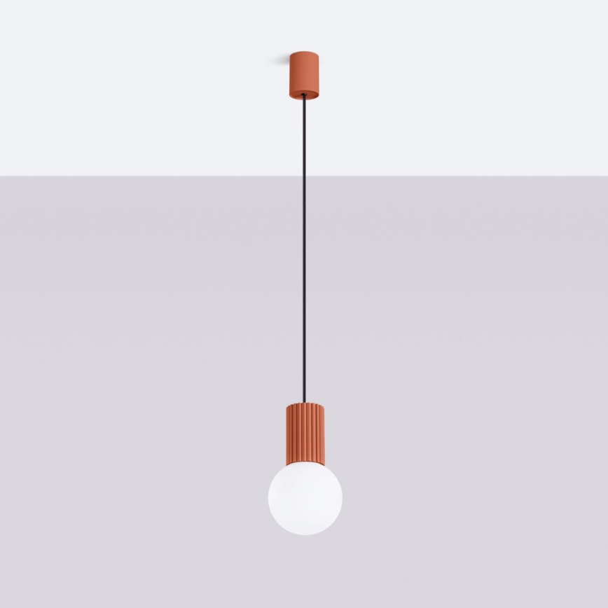 Pendel HALO 1xG9/8W/230V diameter 12 cm orange