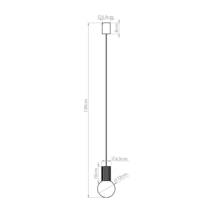 Pendel HALO 1xG9/8W/230V diameter 12 cm orange
