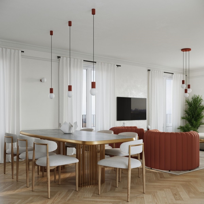 Bordlampe HALO 1xG9/8W/230V diameter 12 cm orange