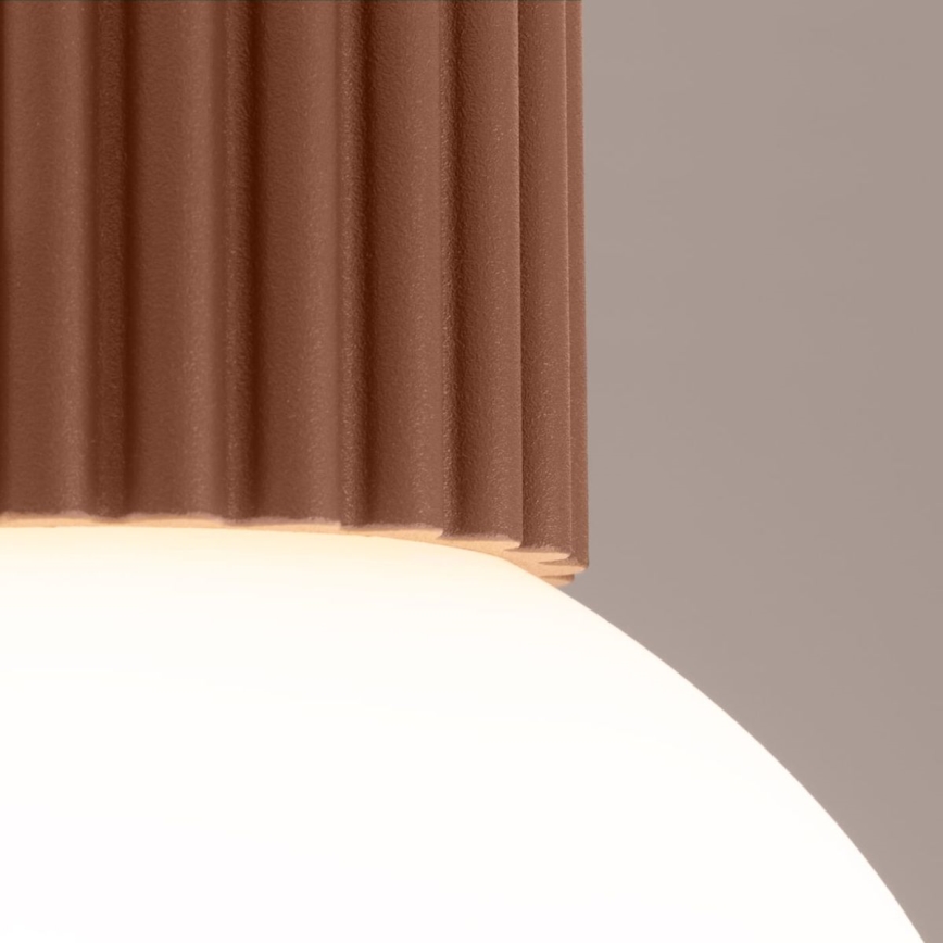 Loftlampe til badeværelse HALO 1xG9/8W/230V diameter 12 cm IP44 brun