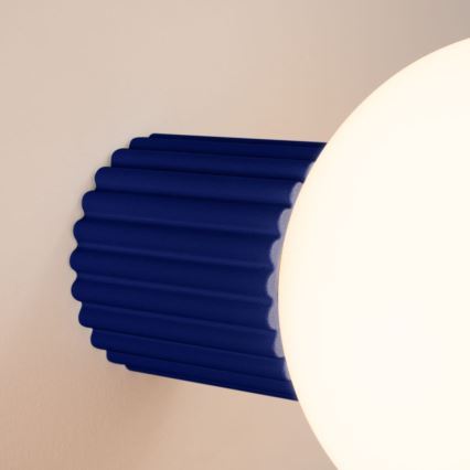 Væglampe til badeværelse HALO 1xG9/8W/230V diameter 12 cm IP44 blå