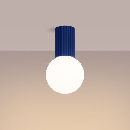 Loftlampe til badeværelse HALO 1xG9/8W/230V diameter 12 cm IP44 blå