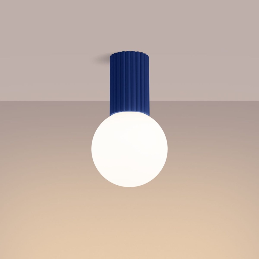 Loftlampe til badeværelse HALO 1xG9/8W/230V diameter 12 cm IP44 blå