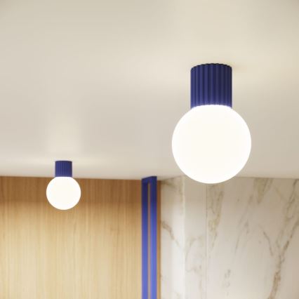 Loftlampe til badeværelse HALO 1xG9/8W/230V diameter 12 cm IP44 blå