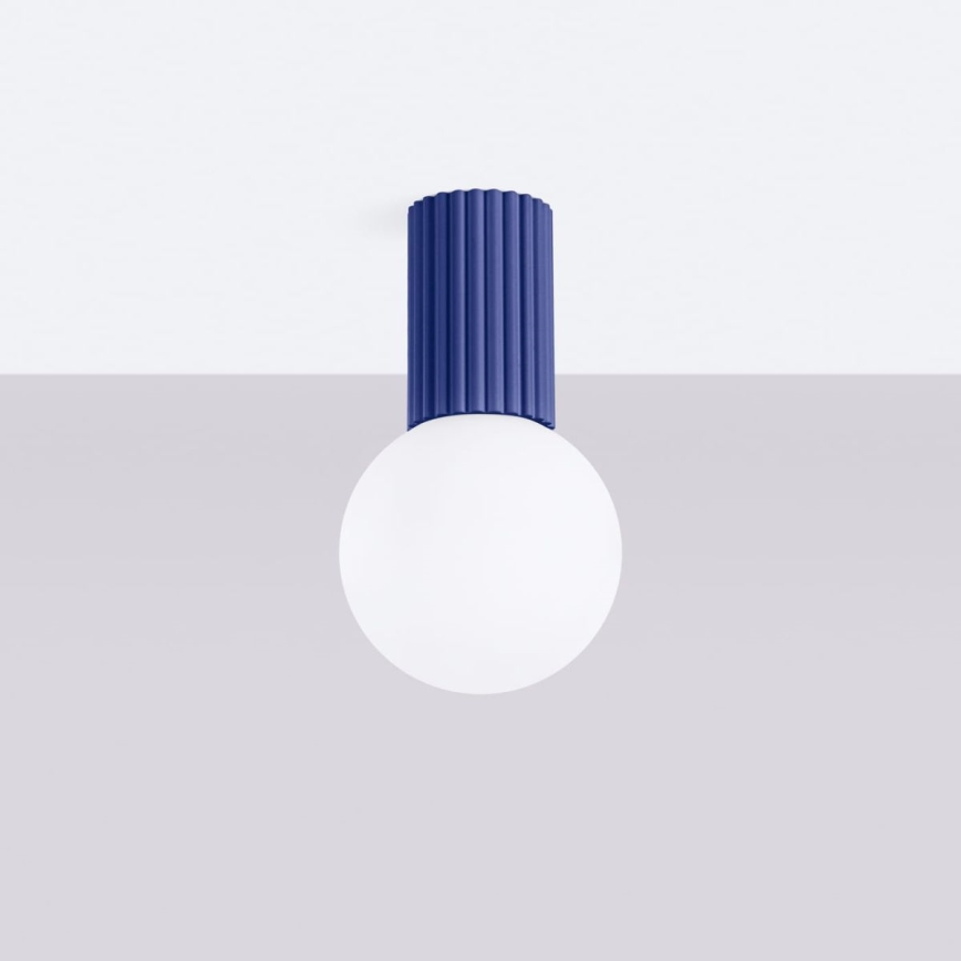 Loftlampe til badeværelse HALO 1xG9/8W/230V diameter 12 cm IP44 blå