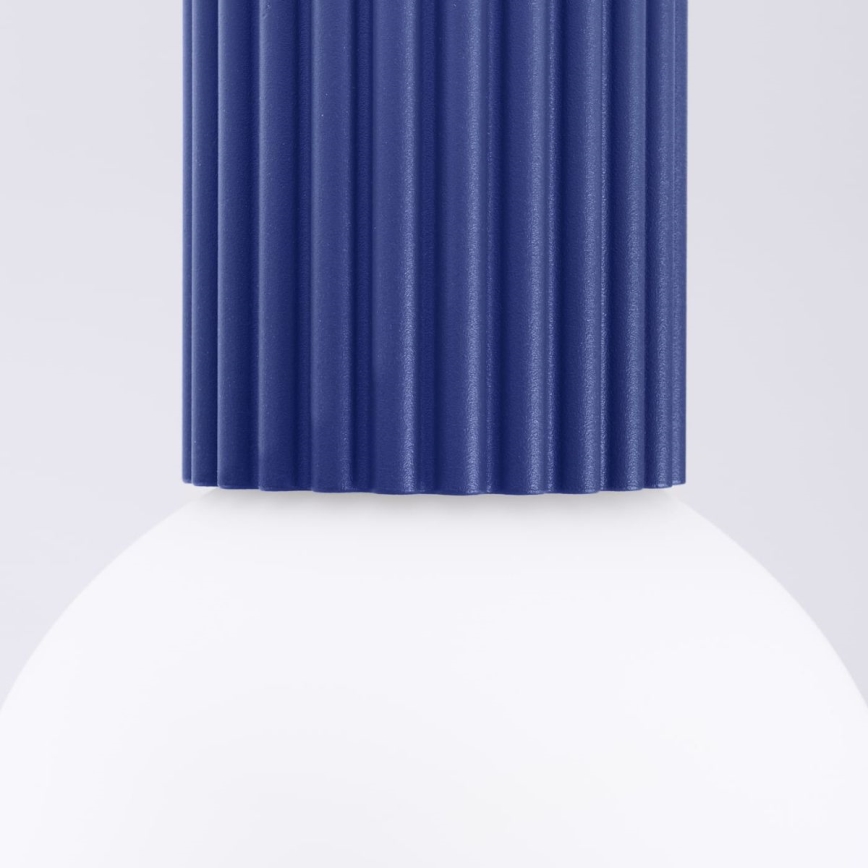 Loftlampe til badeværelse HALO 1xG9/8W/230V diameter 12 cm IP44 blå