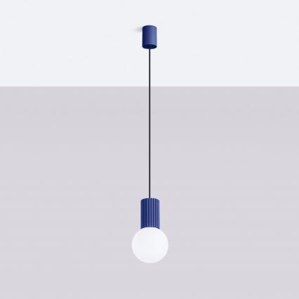 Pendel HALO 1xG9/8W/230V diameter 12 cm blå