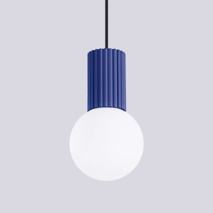 Pendel HALO 1xG9/8W/230V diameter 12 cm blå