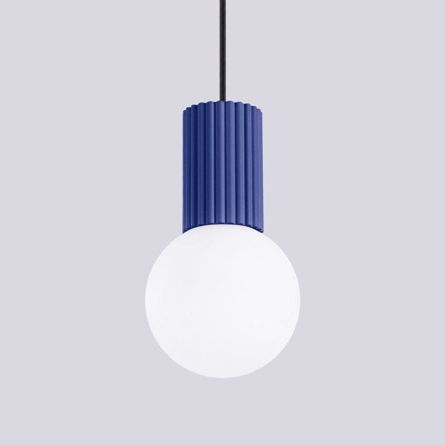 Pendel HALO 1xG9/8W/230V diameter 12 cm blå