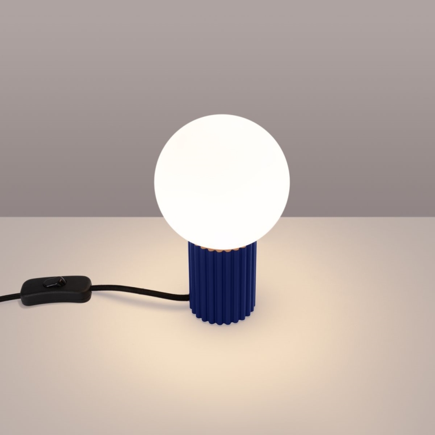 Bordlampe HALO 1xG9/8W/230V diameter 12 cm blå