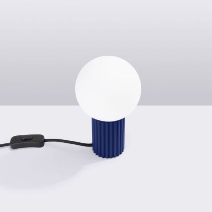 Bordlampe HALO 1xG9/8W/230V diameter 12 cm blå