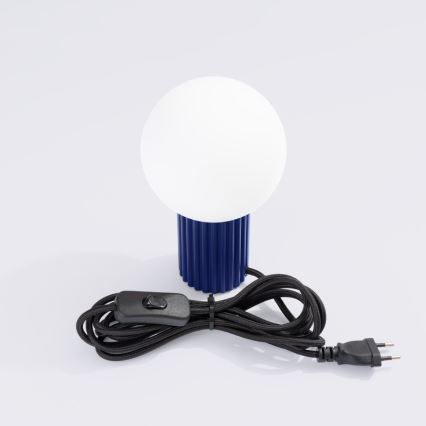 Bordlampe HALO 1xG9/8W/230V diameter 12 cm blå