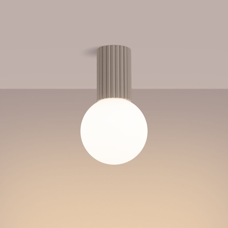 Loftlampe til badeværelse HALO 1xG9/8W/230V diameter 12 cm IP44 beige