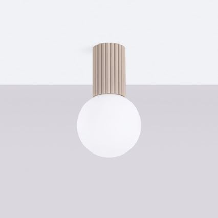 Loftlampe til badeværelse HALO 1xG9/8W/230V diameter 12 cm IP44 beige