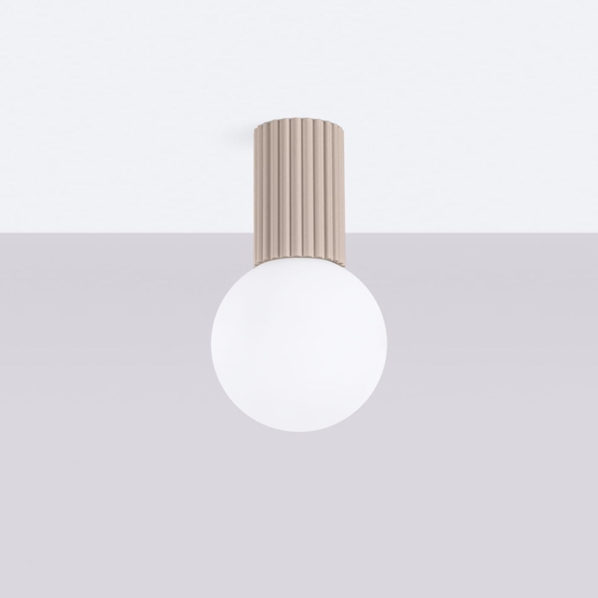 Loftlampe til badeværelse HALO 1xG9/8W/230V diameter 12 cm IP44 beige