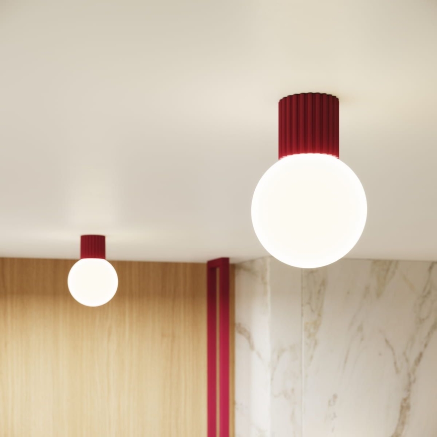 Loftlampe til badeværelse HALO 1xG9/8W/230V diameter 12 cm IP44 rød