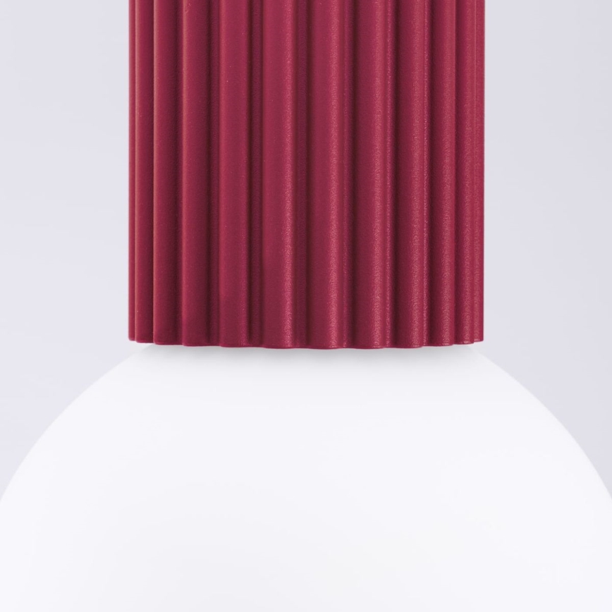 Loftlampe til badeværelse HALO 1xG9/8W/230V diameter 12 cm IP44 rød