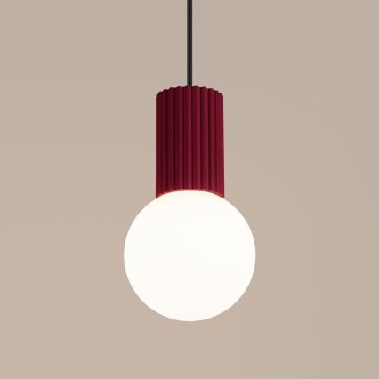 Pendel HALO 1xG9/8W/230V diameter 12 cm rød