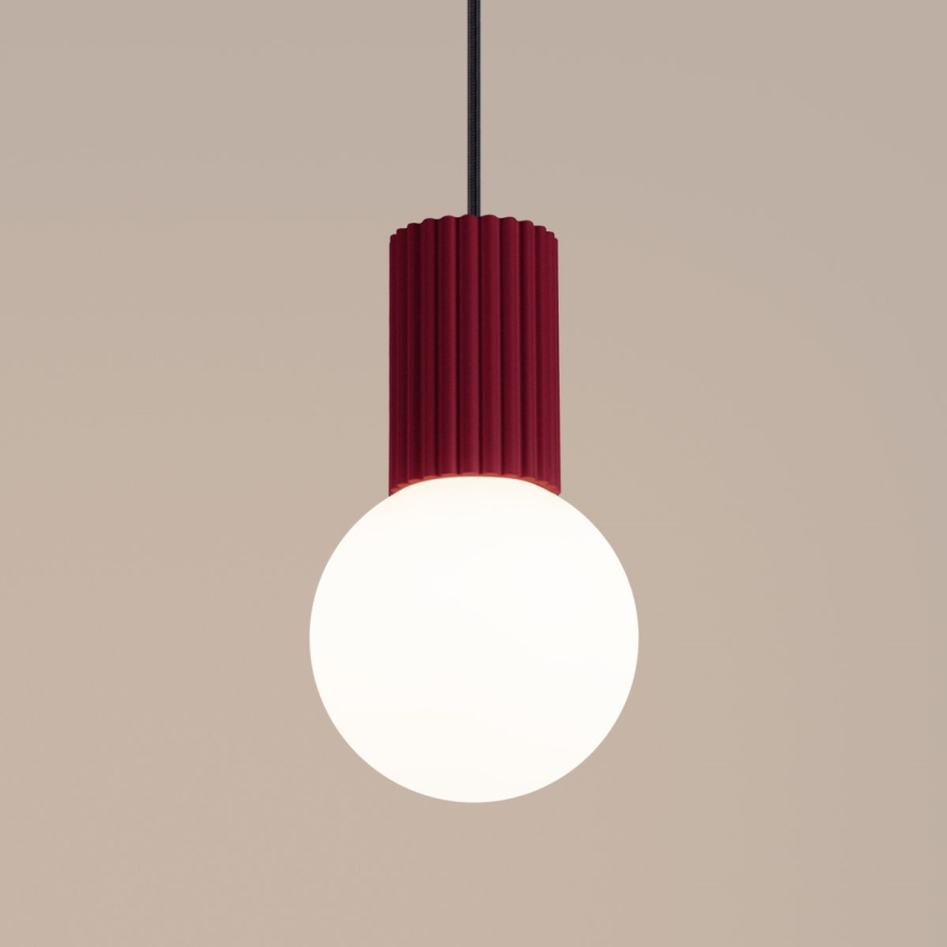 Pendel HALO 1xG9/8W/230V diameter 12 cm rød