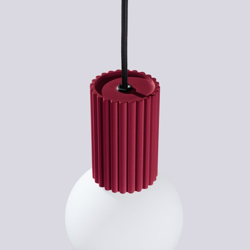Pendel HALO 1xG9/8W/230V diameter 12 cm rød