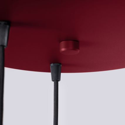 Pendel HALO 3xG9/8W/230V diameter 25 cm rød