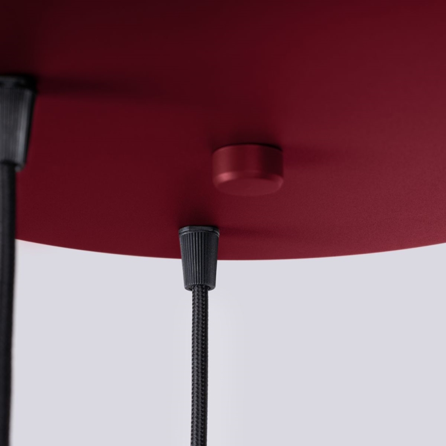 Pendel HALO 3xG9/8W/230V diameter 25 cm rød